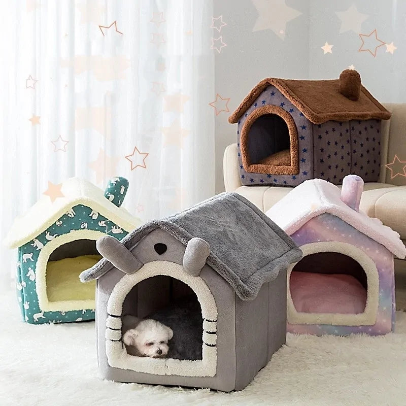 Foldable pet house